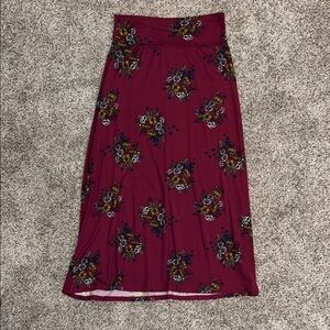 Women’s Agnes & Dora Maroon Maxi Skirt